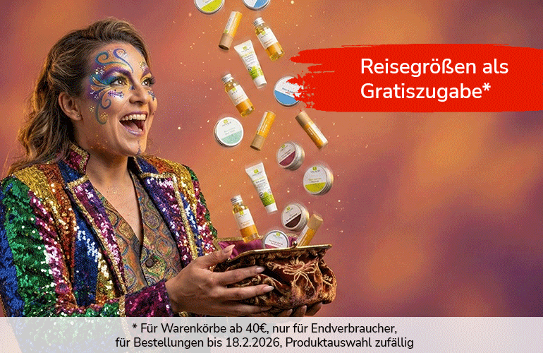 Naturkosmetik, Gratisbeigabe Naturkosmetik, Gratisbeigabe