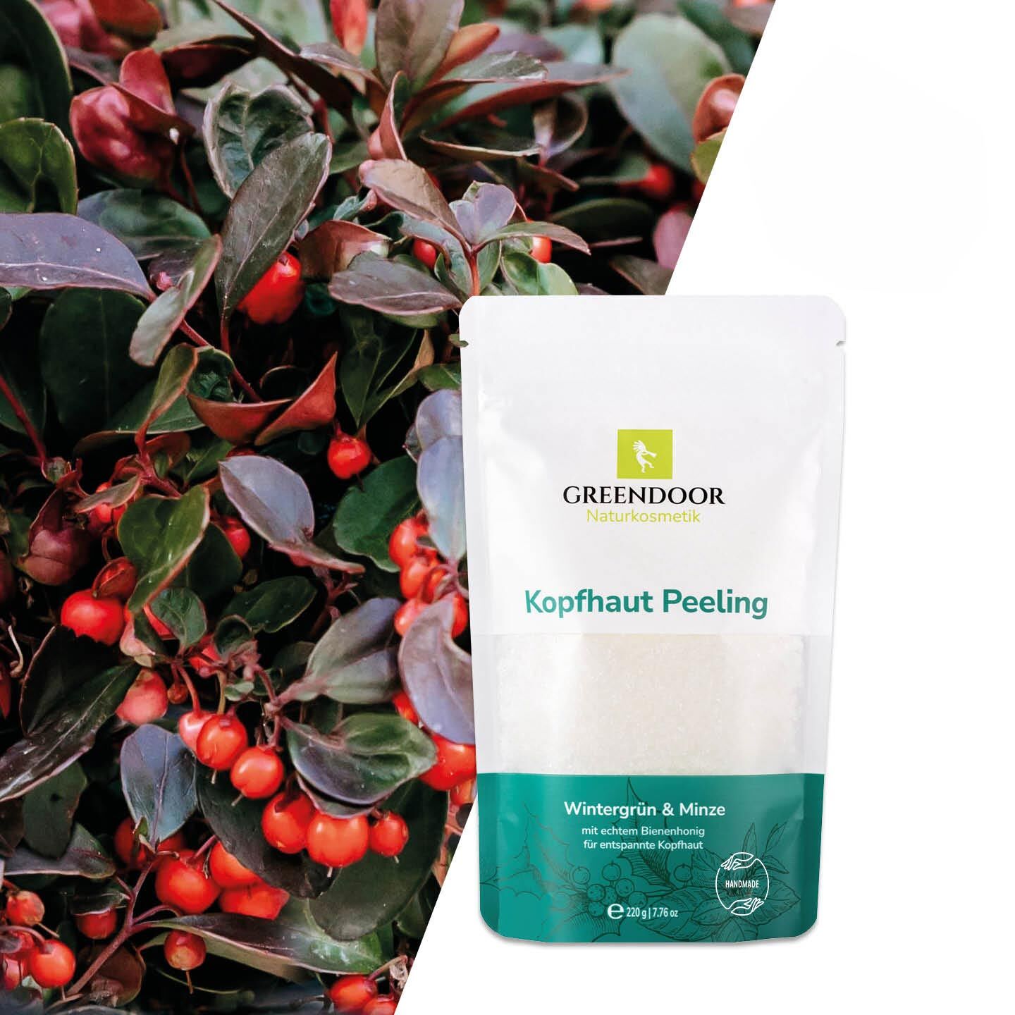 Kopfhautpeeling Wintergrün Pfefferminze