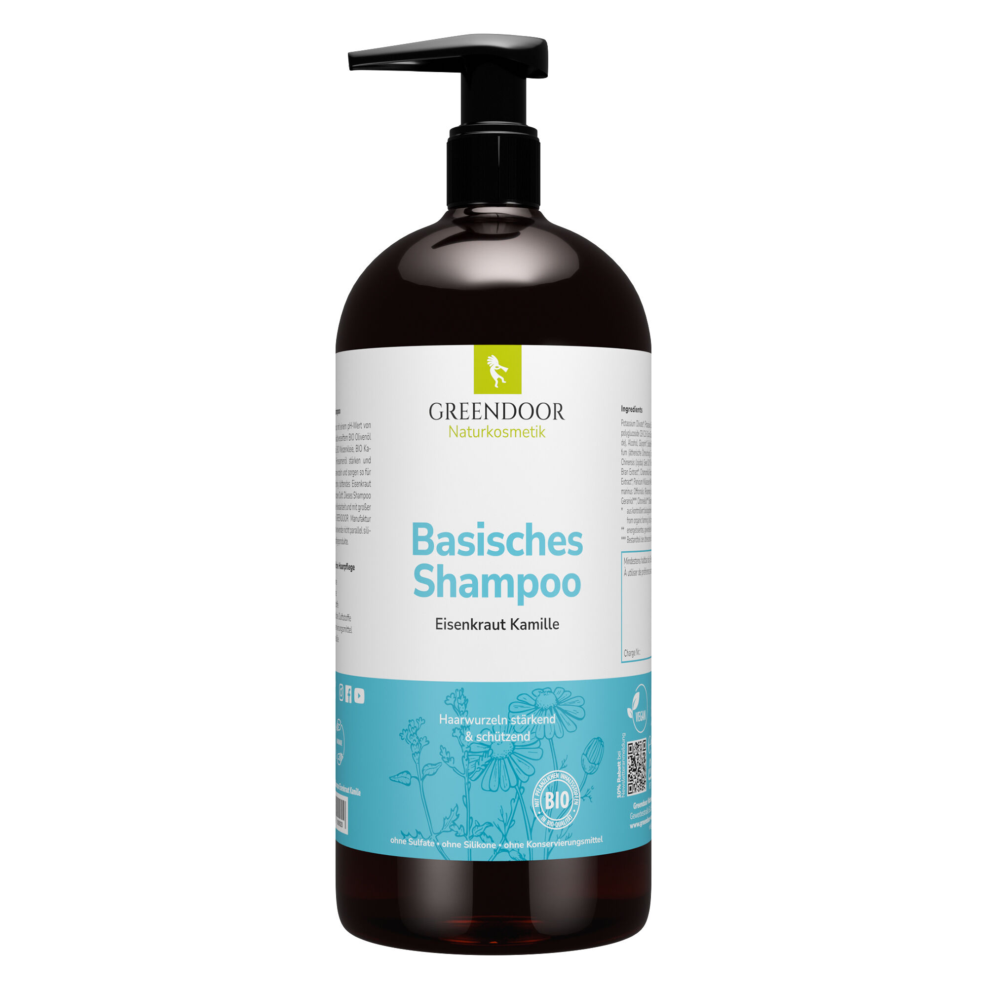 Basisches Shampoo XL Eisenkraut Kamille