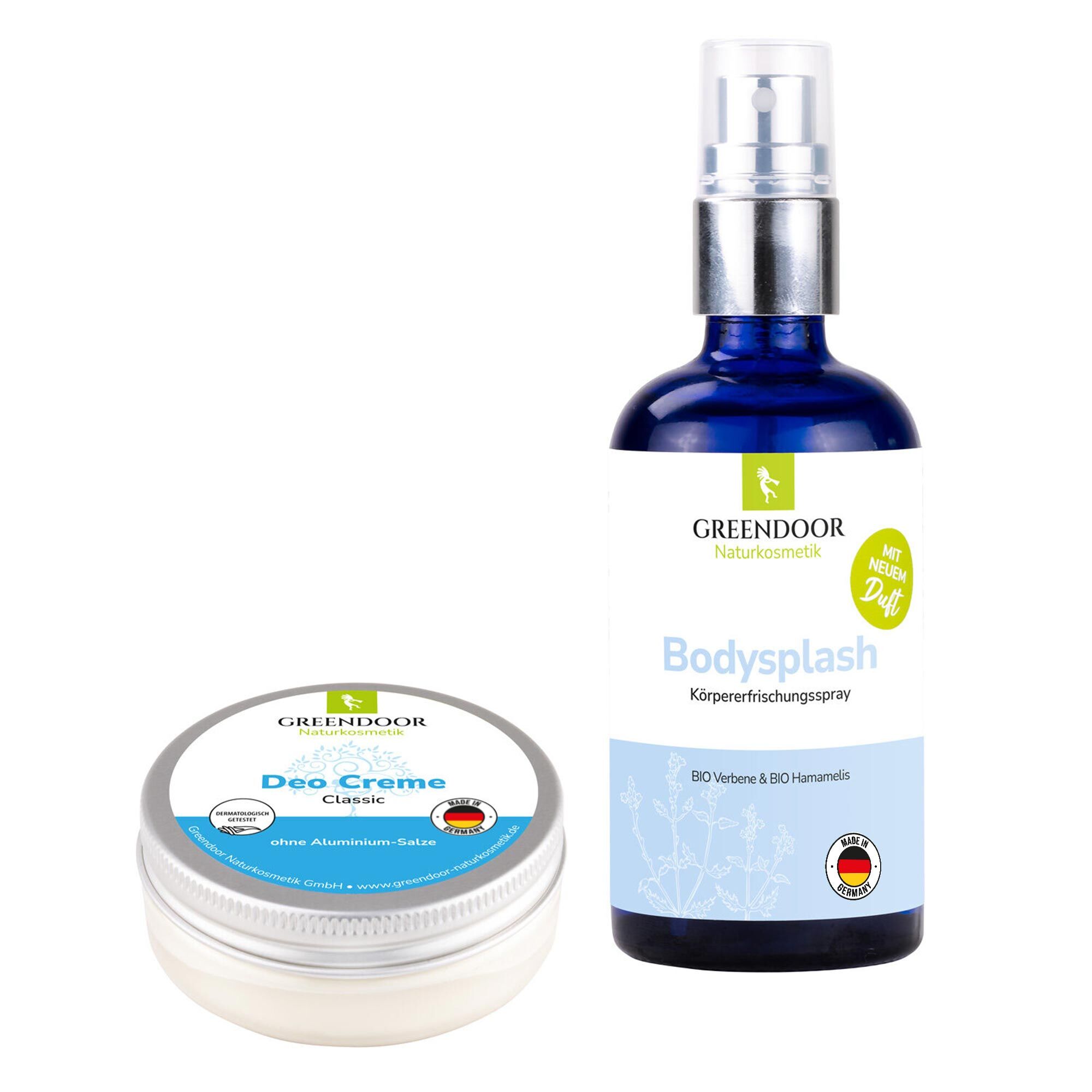 Deo Kombi Set Greendoor Deo Creme classic plus Greendoor Bodysplash