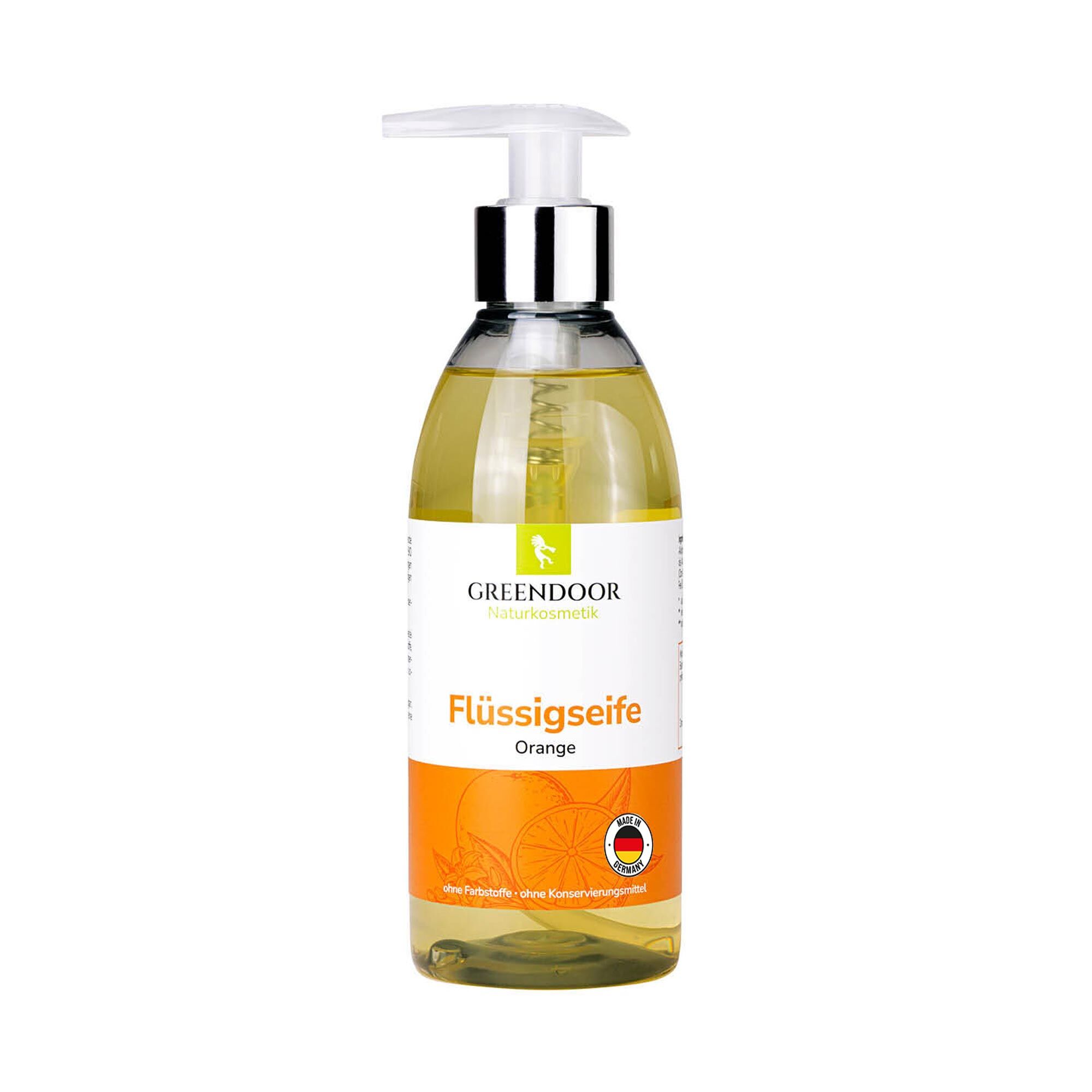Flüssigseife Orange Greendoor Flüssigseife Orange in der Pumpspenderflasche