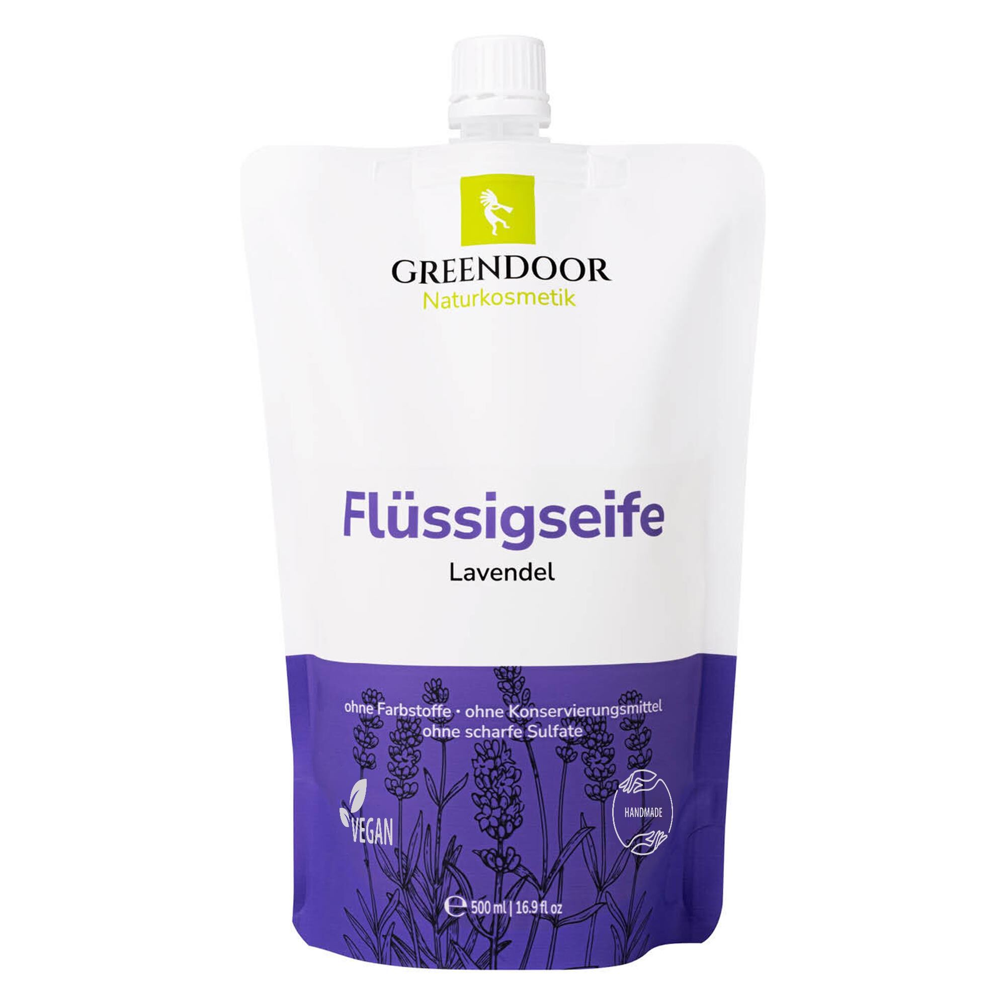 Flüssigseife Nachfüllpackung Lavendel Greendoor Flüssigseife Lavendel Nachfüllbeutel