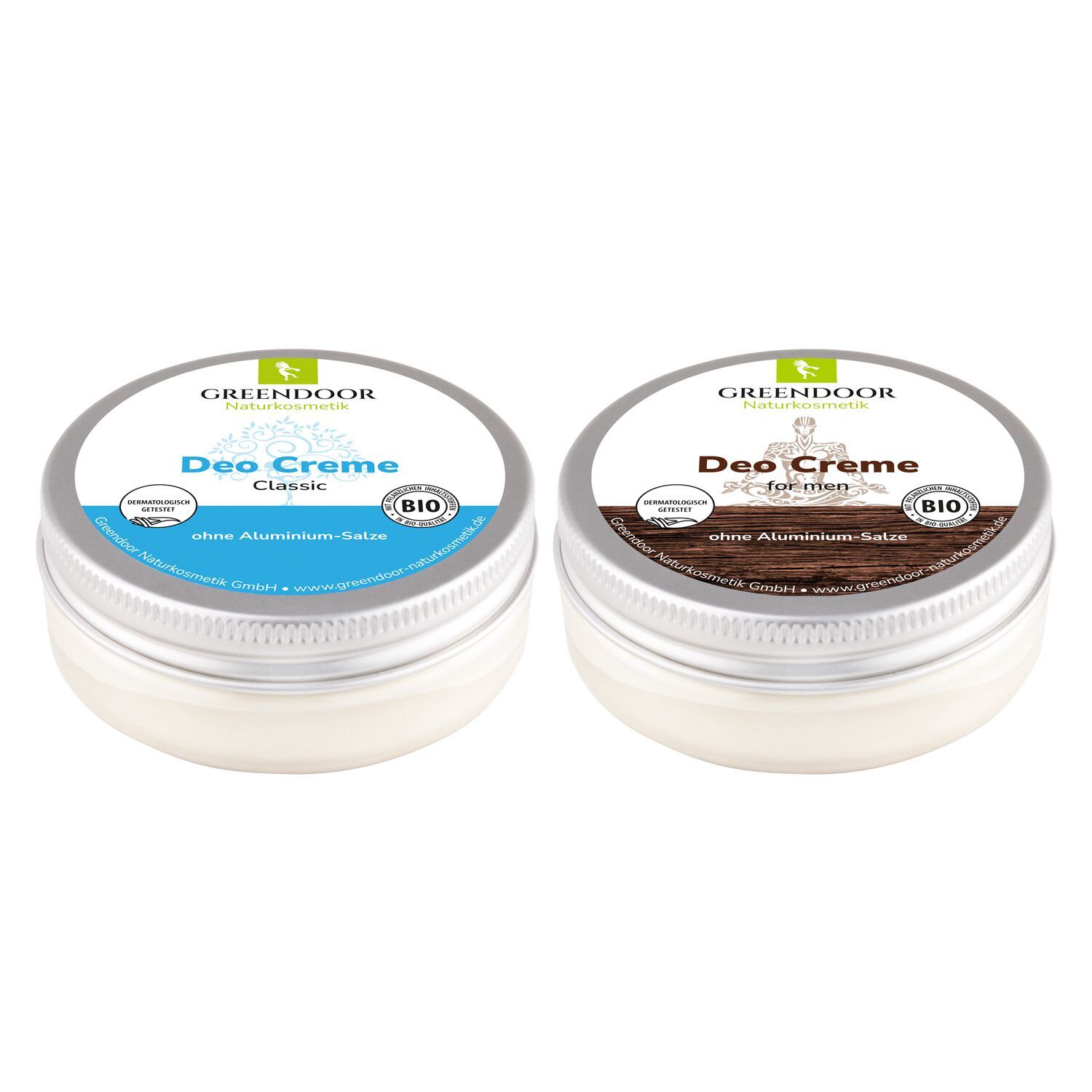 Deo Partner Set Greendoor Deo Creme classic und Deo Crem for men