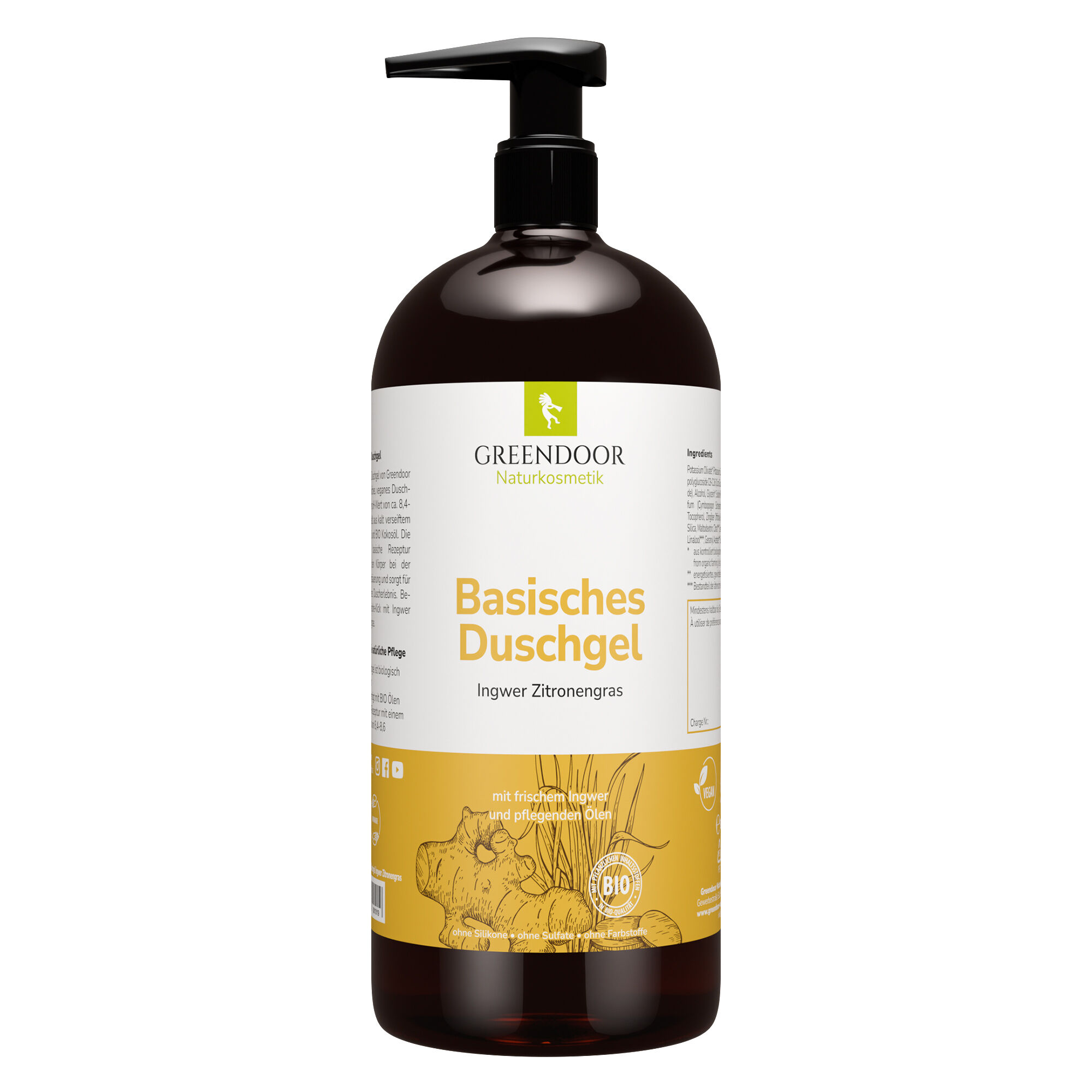 Basisches Duschgel XL Ingwer Zitronengras