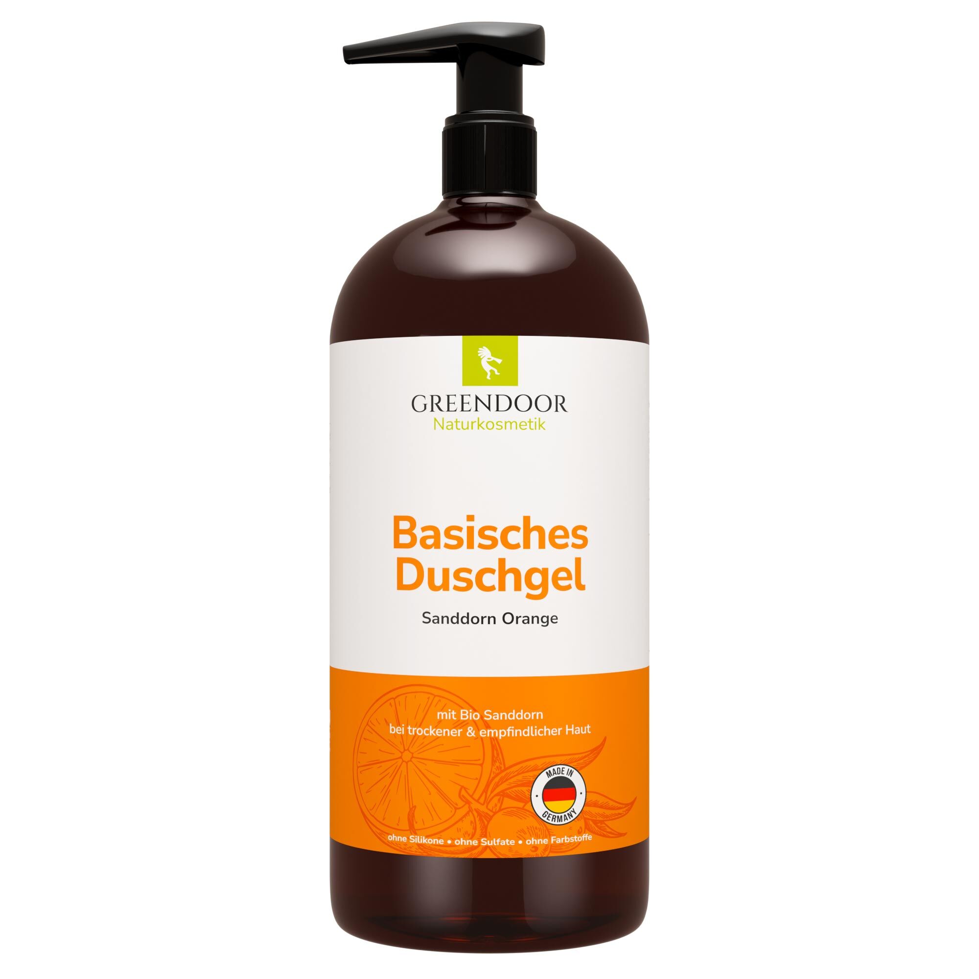 Basisches Duschgel XL Sanddorn Orange