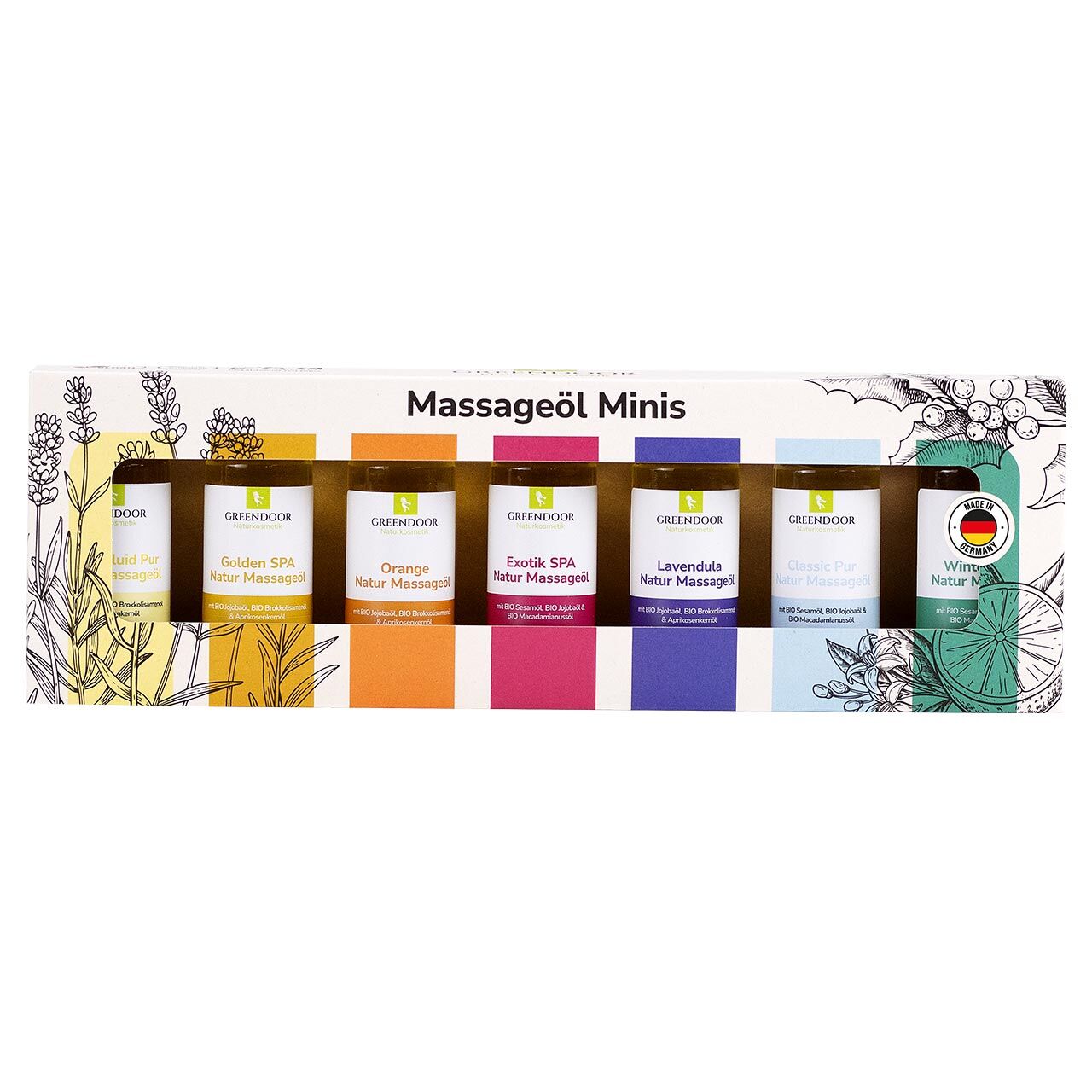 Massageöl Sortiment als Minis Massageöl Sortiment als Minis