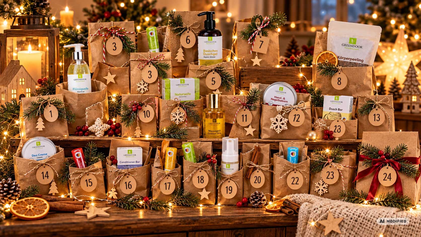 Naturkosmetik DIY Adventskalender Set