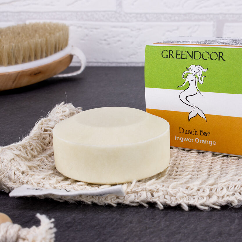 Bildmaterial4 Dusch Bar Ingwer Orange der Marke Greendoor, alte Gestaltung