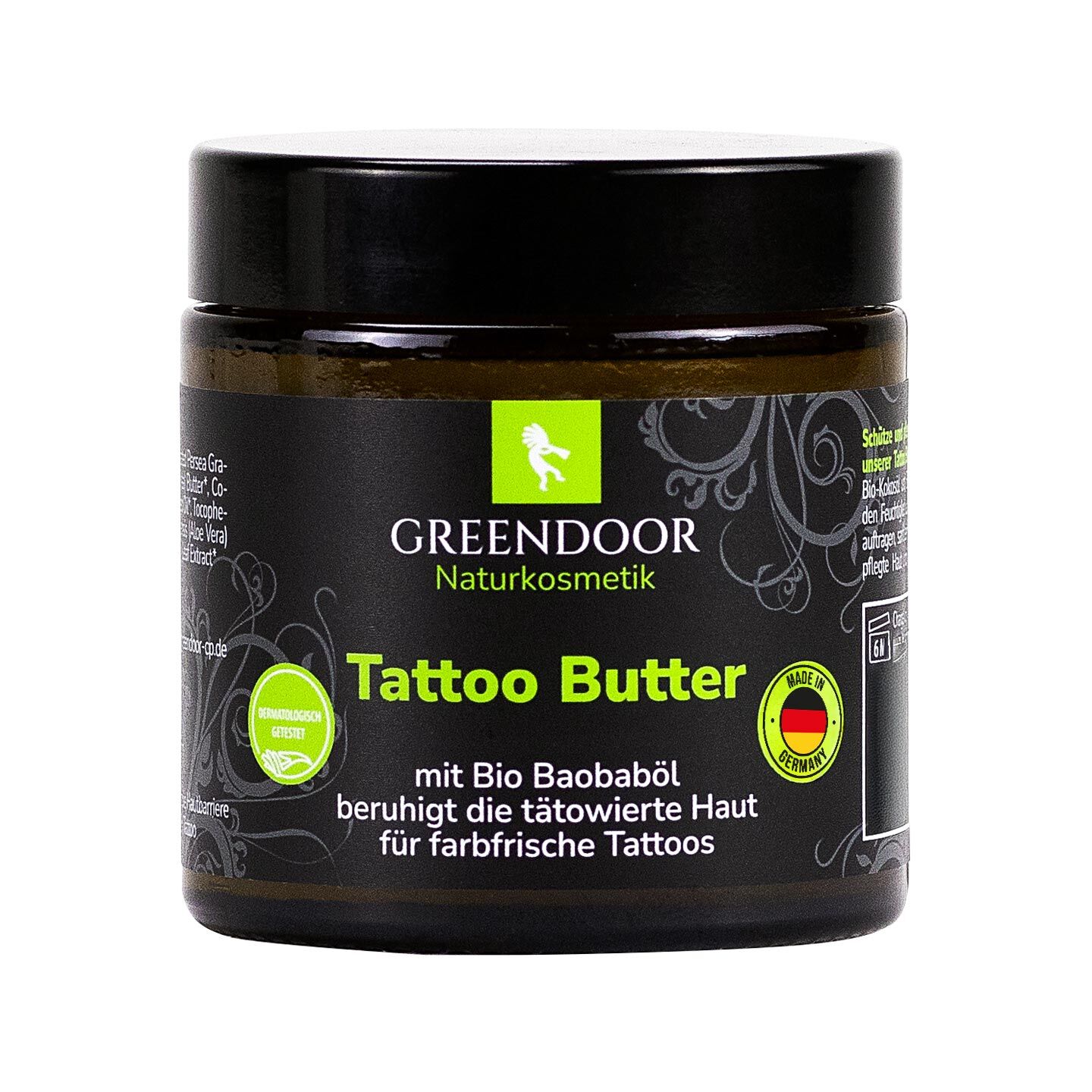 Tattoo Butter, Tattoo Balsam Tattoo Butter von Greendoor Naturkosmetik