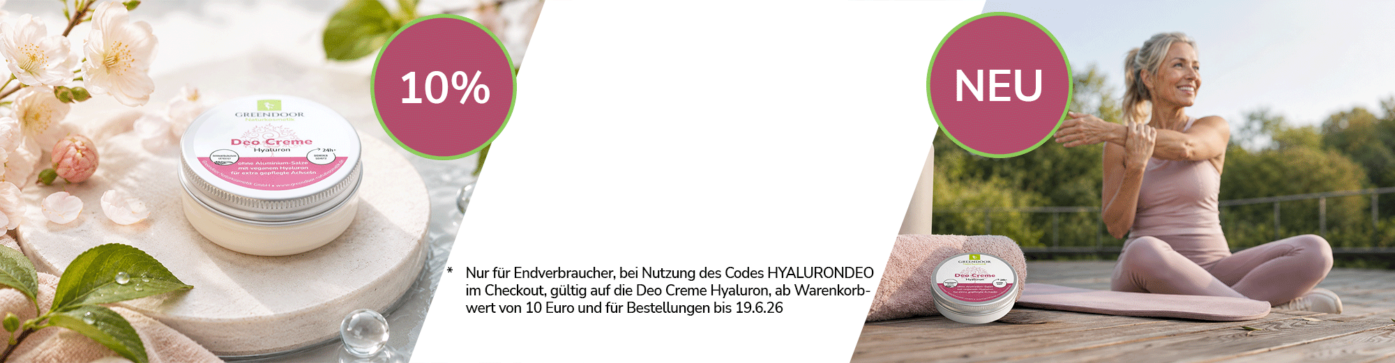 Deo Creme mit Hyaluron