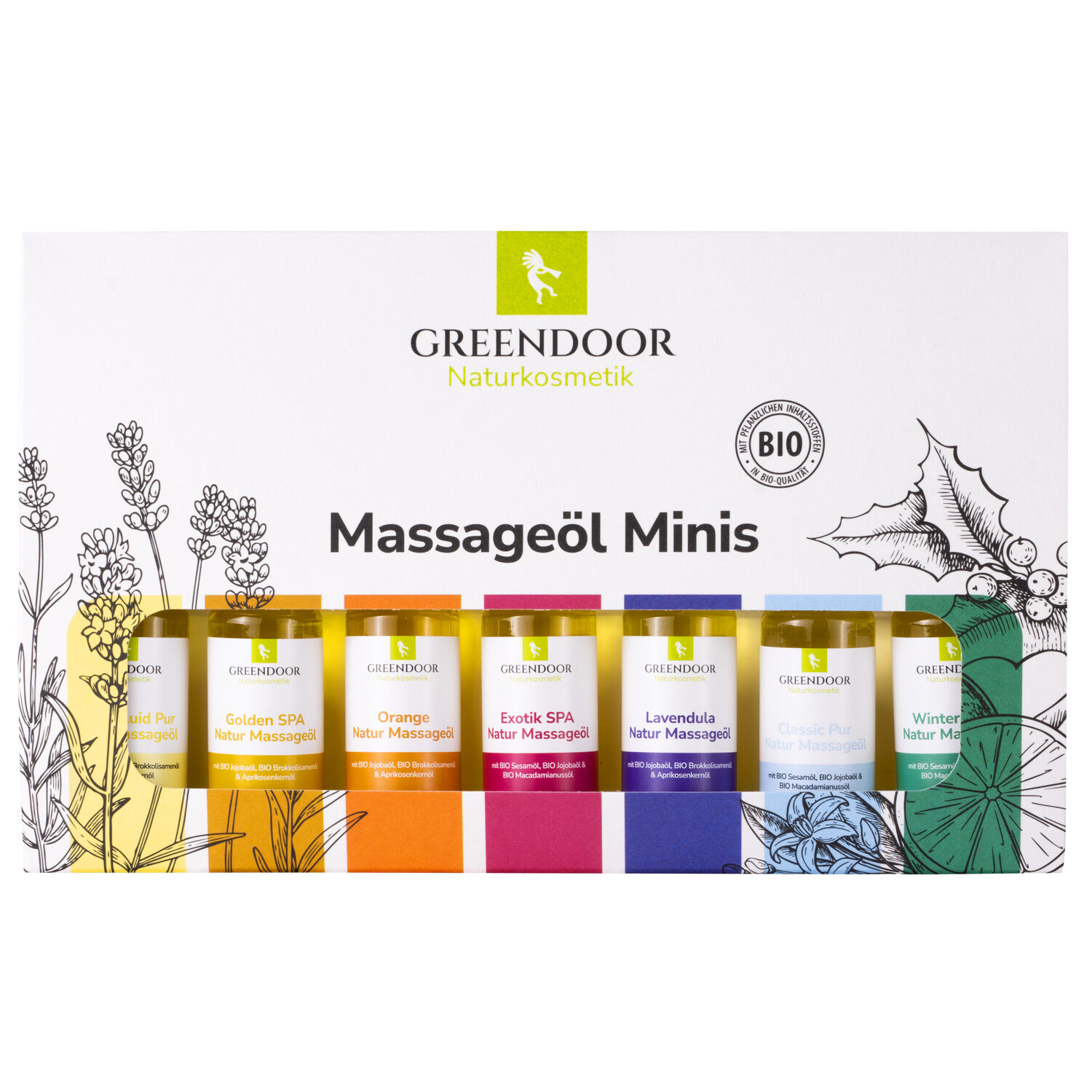 Massageöl Sortiment als Minis